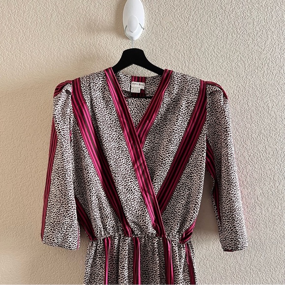 Vintage 80’s Neiman Marcus Midi Dress Size 8 - Picture 3 of 11